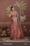 Pure Kashmiri 001 To 006 Modal Cotton Pashmina Weaving Saree Wholesalers In Surat
